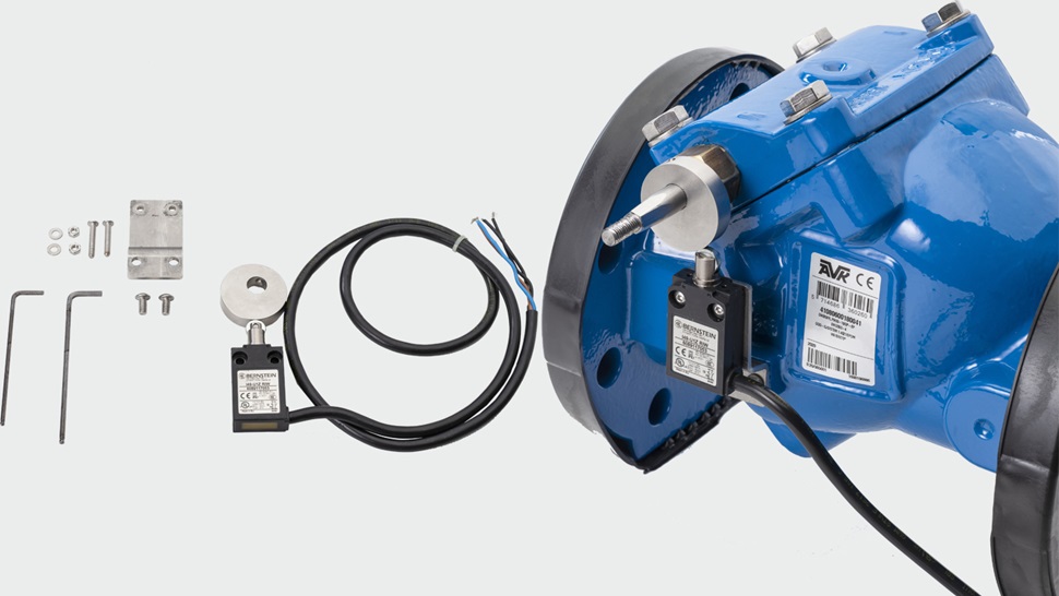 Swing check valve prepared for limited switch