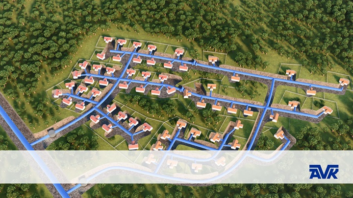 Sectioning the distribution network with AVK